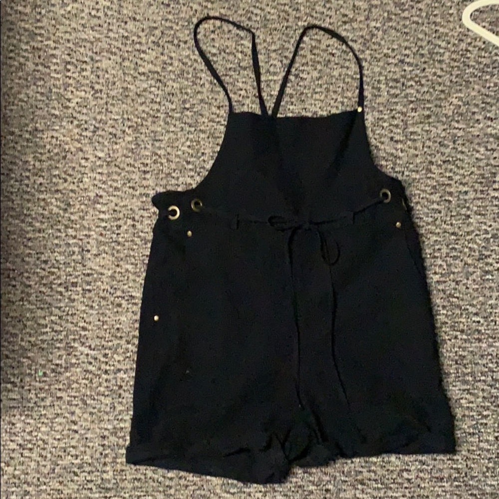 Black overalls